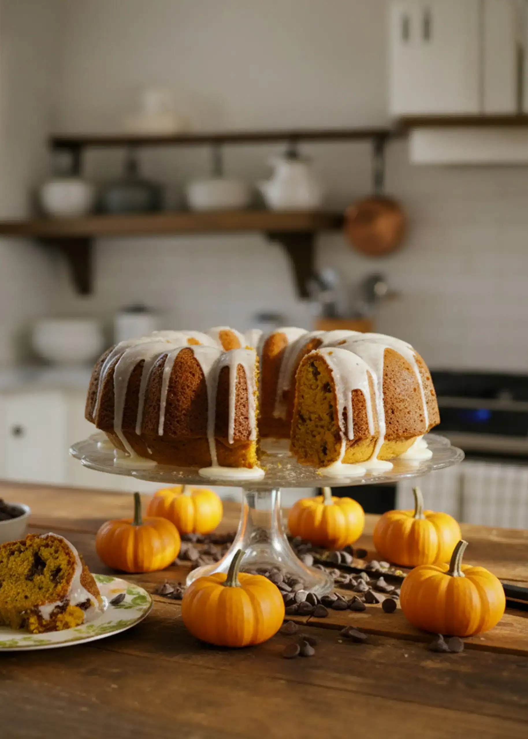 Pumpkin Chocolate Chip Cake