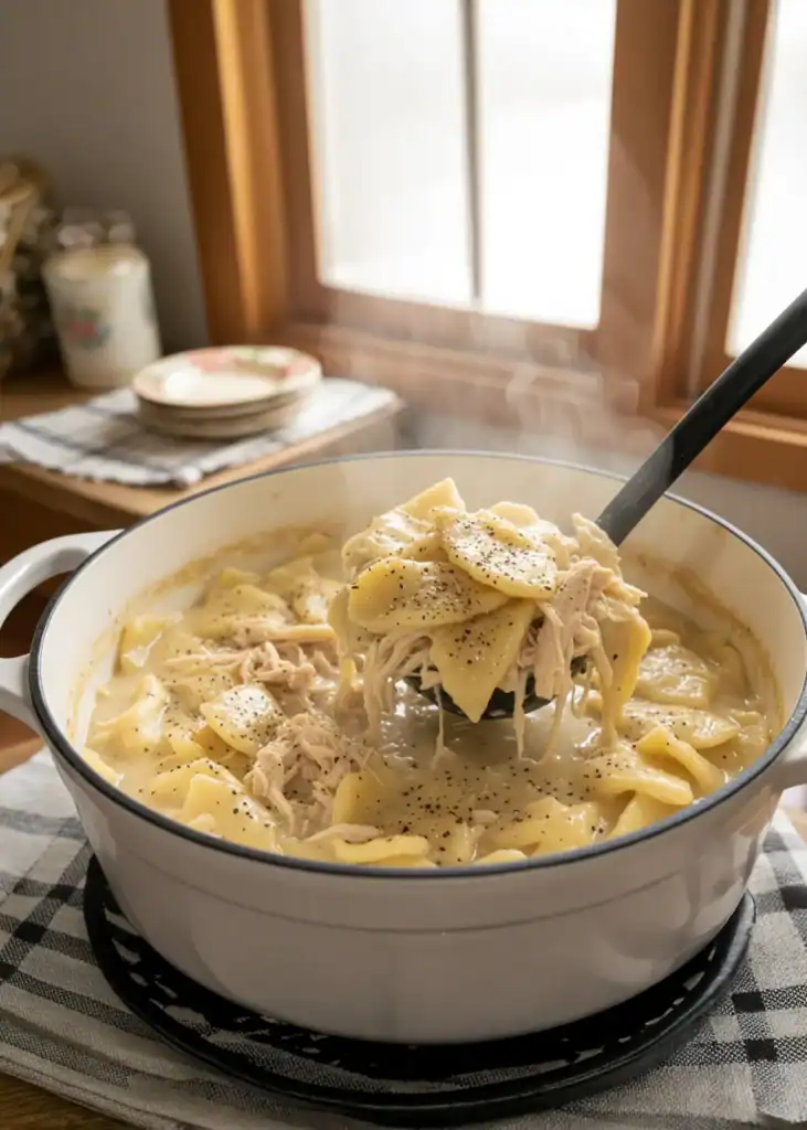 Old-School Chicken and Dumplings