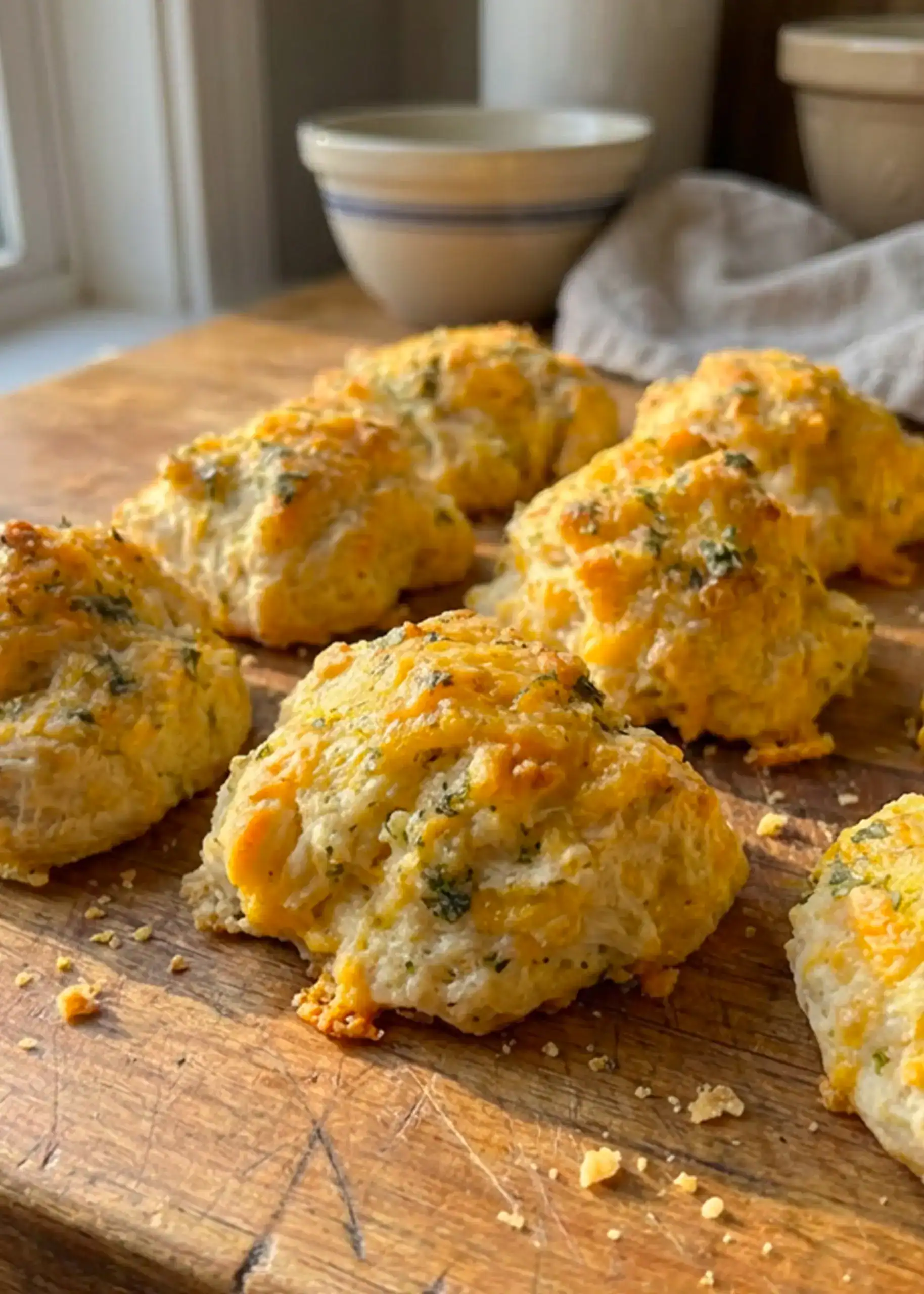 Garlic Cheese Drop Biscuits
