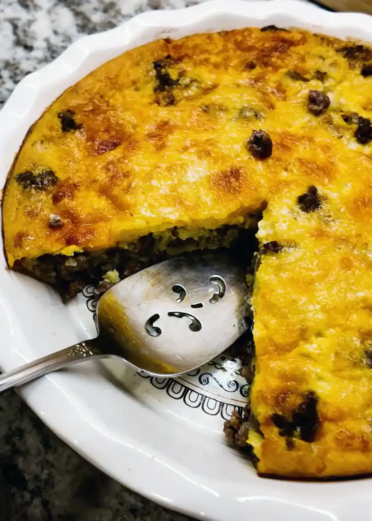 Impossible Cheeseburger Pie