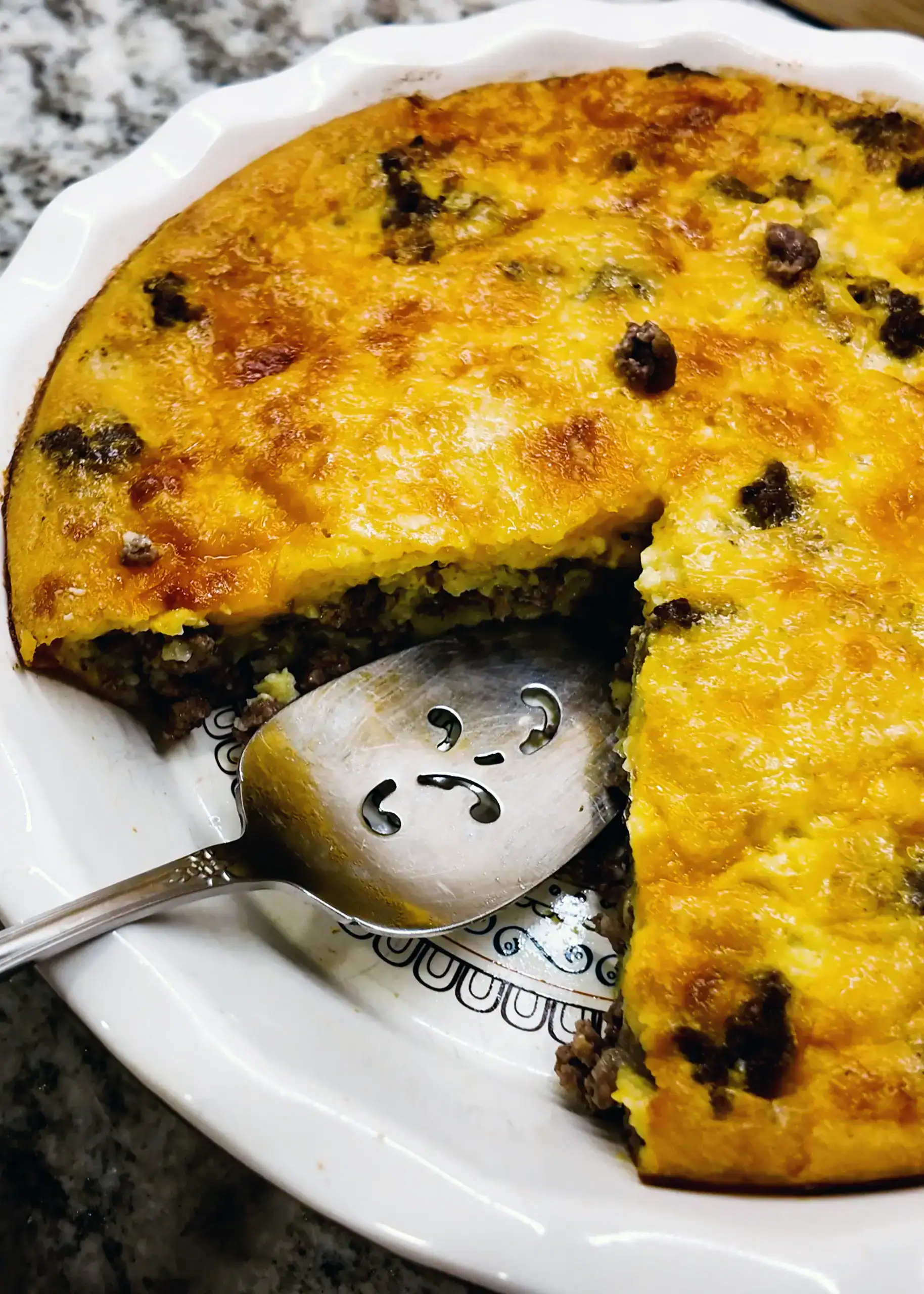 Impossible Cheeseburger Pie