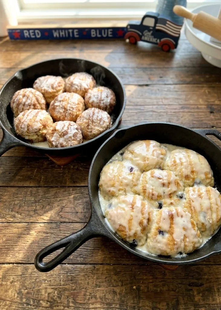Cinnamon & Blueberry Biscuits (Make-Ahead, Freezer-Friendly)