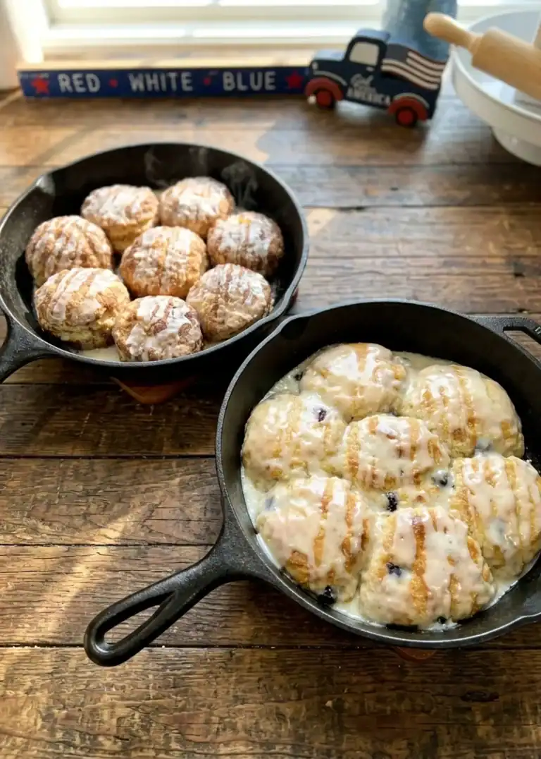 Cinnamon & Blueberry Biscuits (Make-Ahead, Freezer-Friendly)