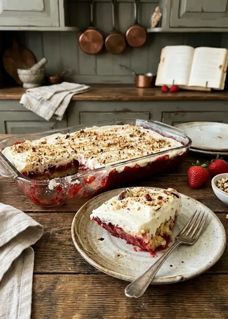 Strawberry Crunch Cake