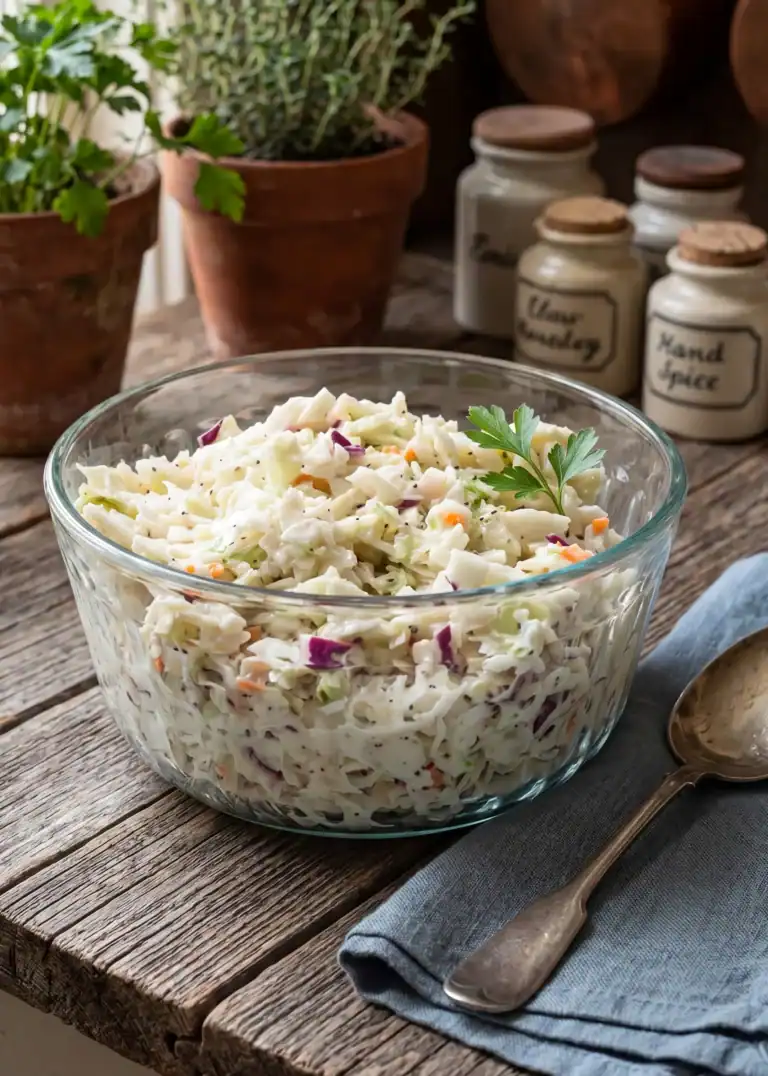 Homemade Creamy Coleslaw