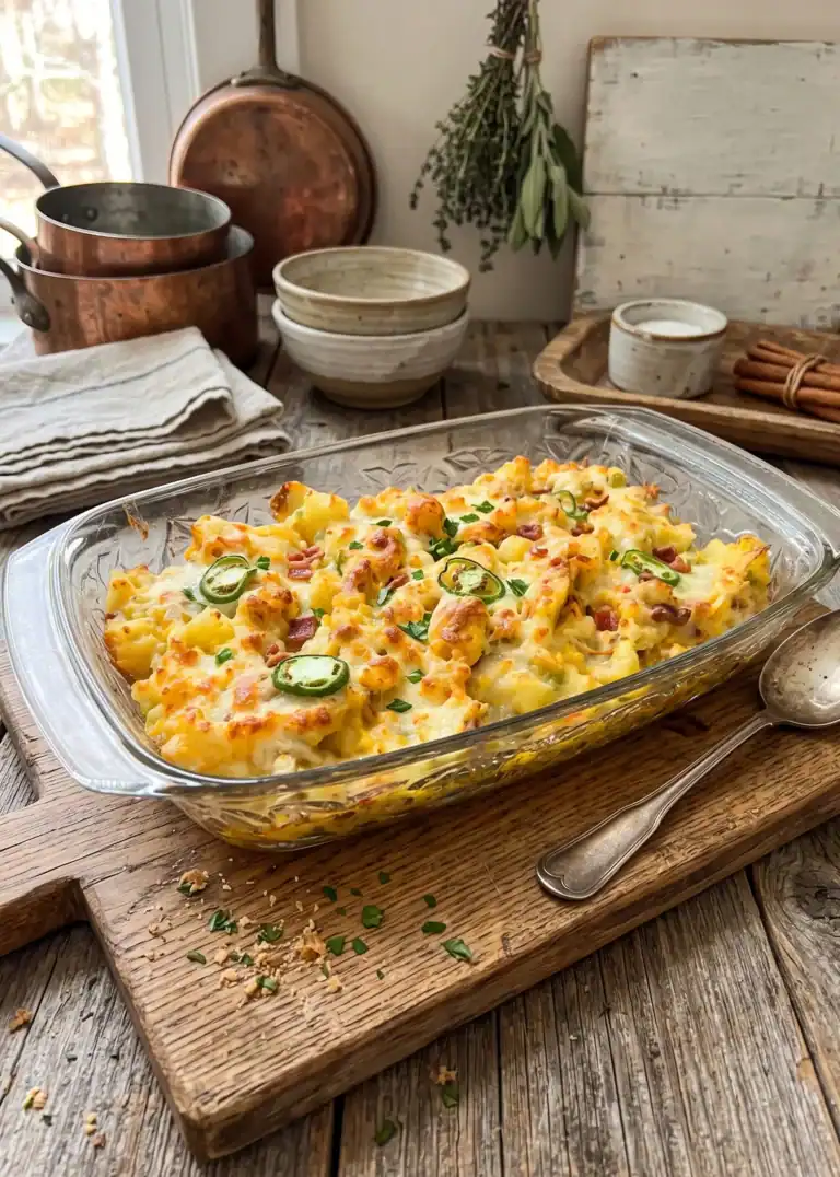 Jalapeño Popper Potato Casserole