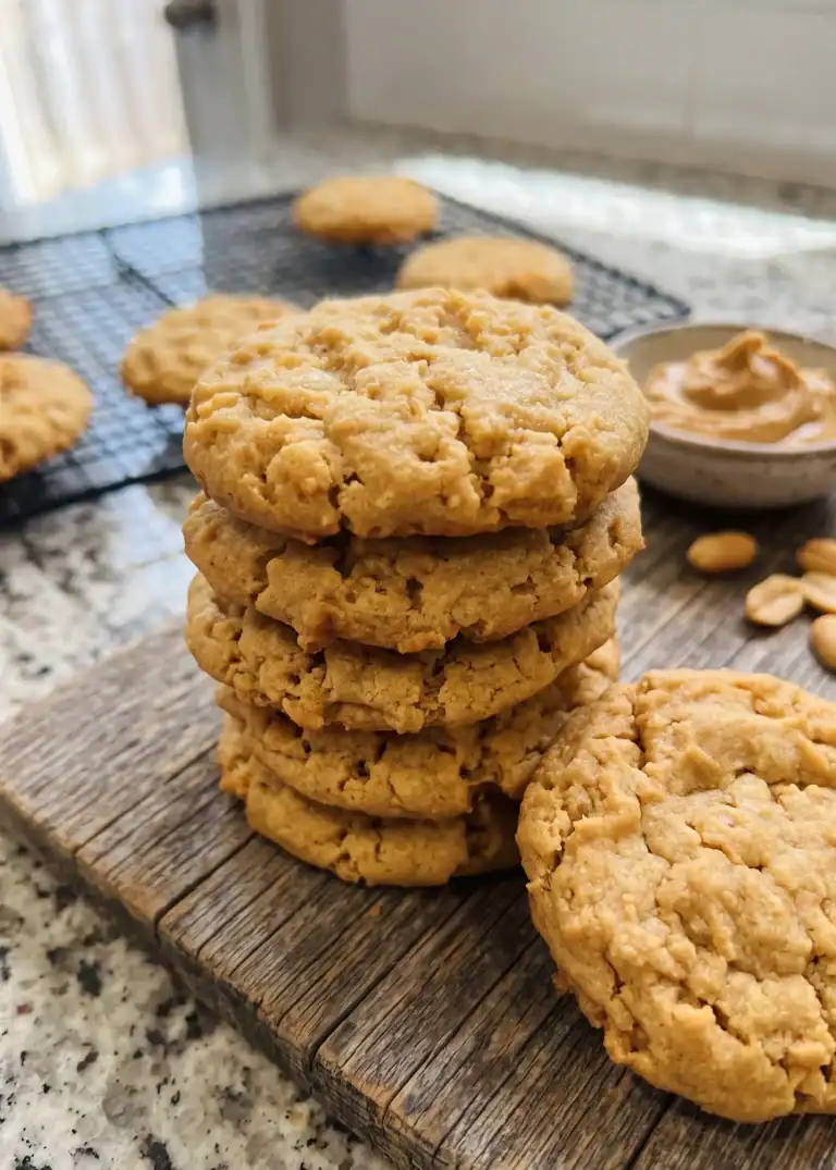 1970s Peanut Butter Cookies with Rice Krispies