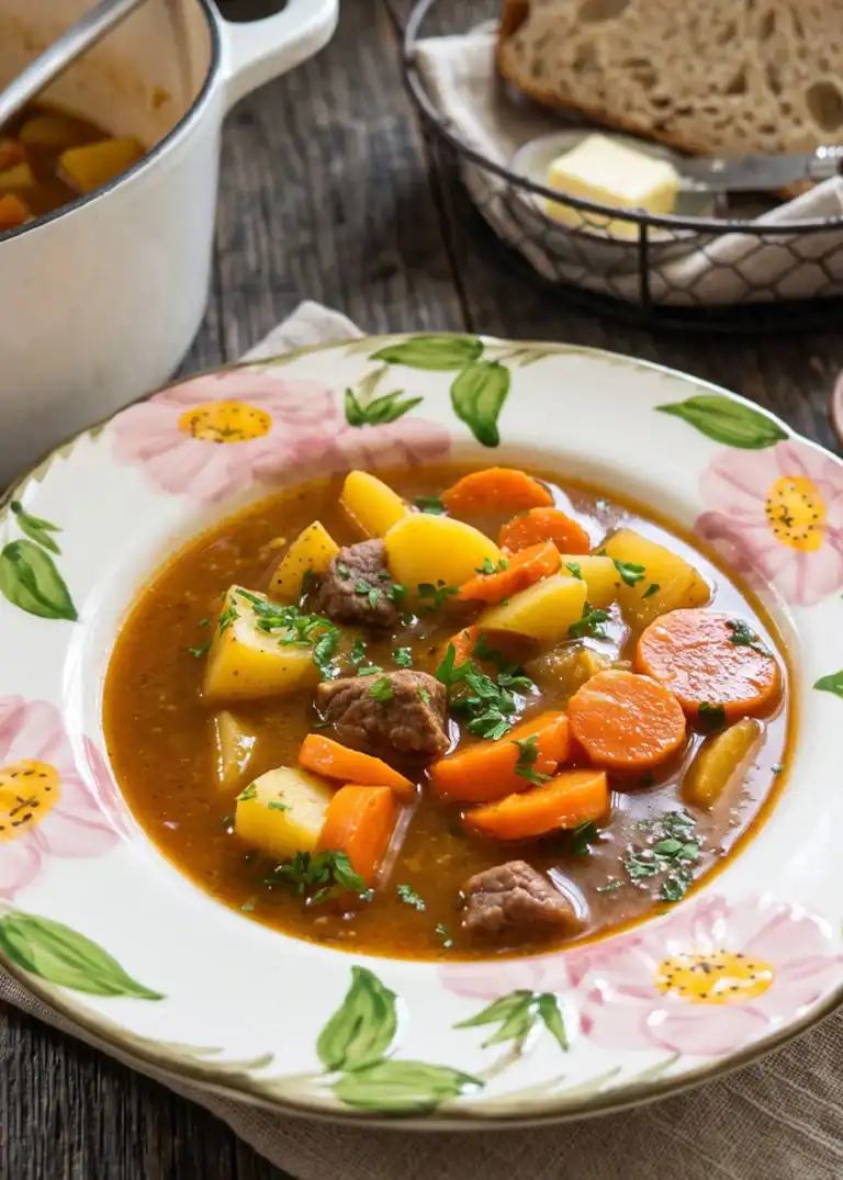 Old Fashioned Beef Stew (One Pound of Beef Feeds the Whole Family)