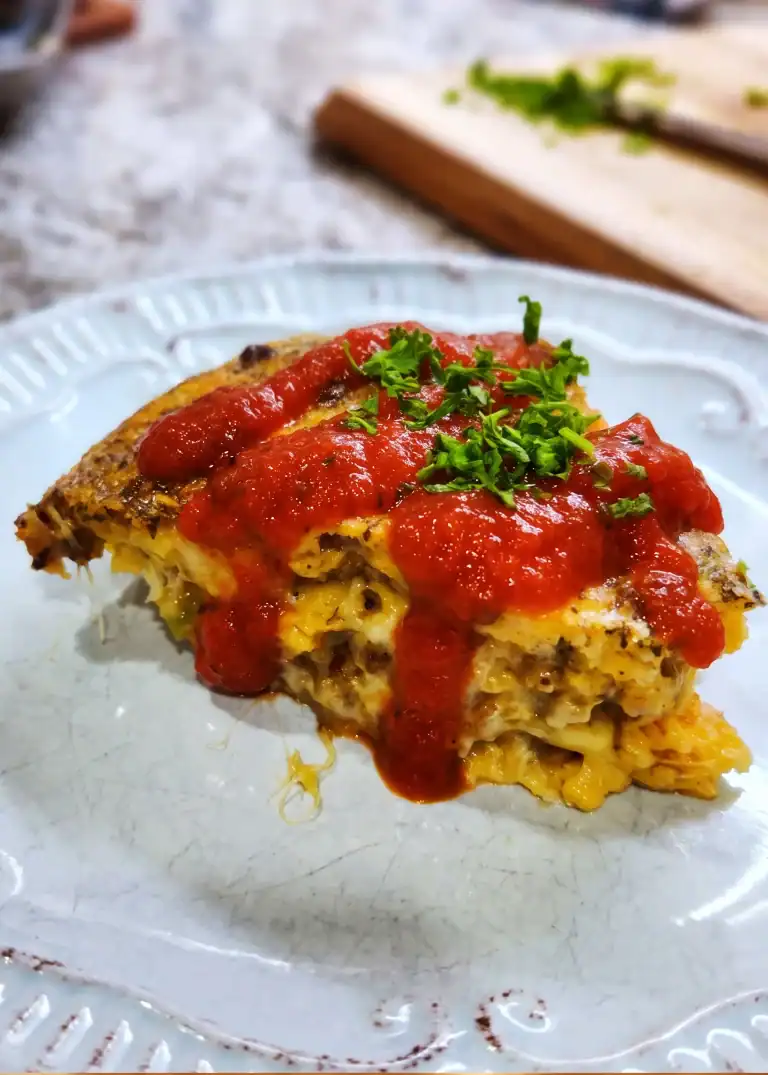 Italian Sausage Impossible Pie