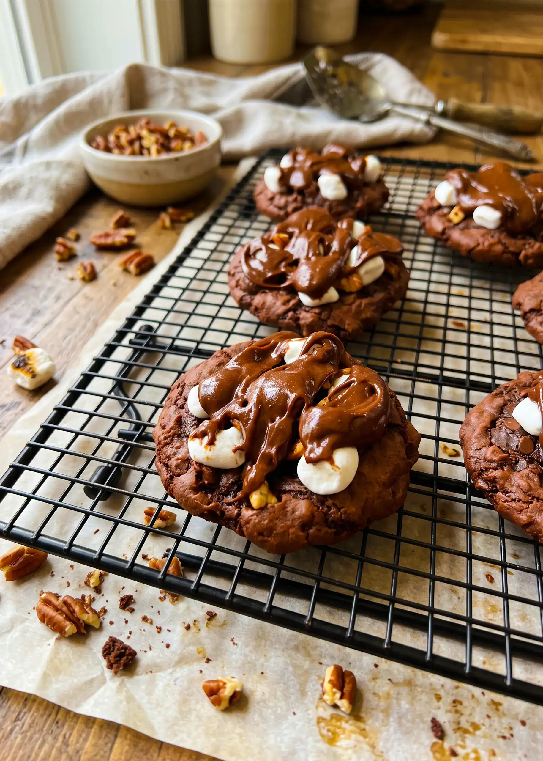 Mississippi Mud Cookies (Brownie Mix Shortcut)
