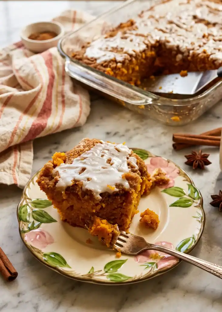 Pumpkin Spice Crumb Cake (No Mixer Needed)