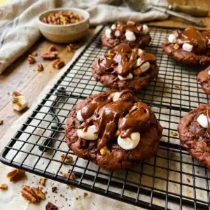 Mississippi Mud Cookies (Brownie Mix Shortcut)
