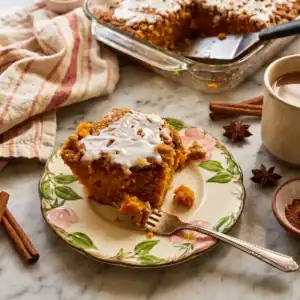 Pumpkin Spice Crumb Cake (No Mixer Needed)